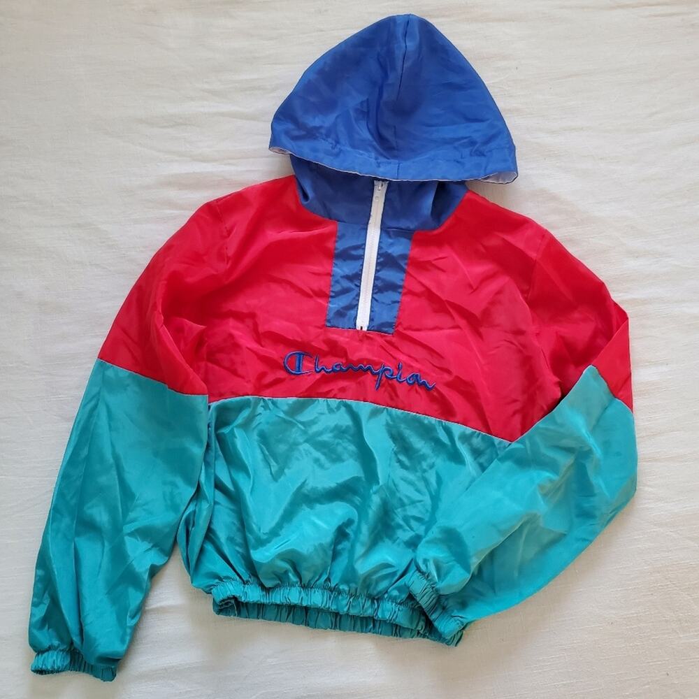 Champion color block thin jacket medium fit